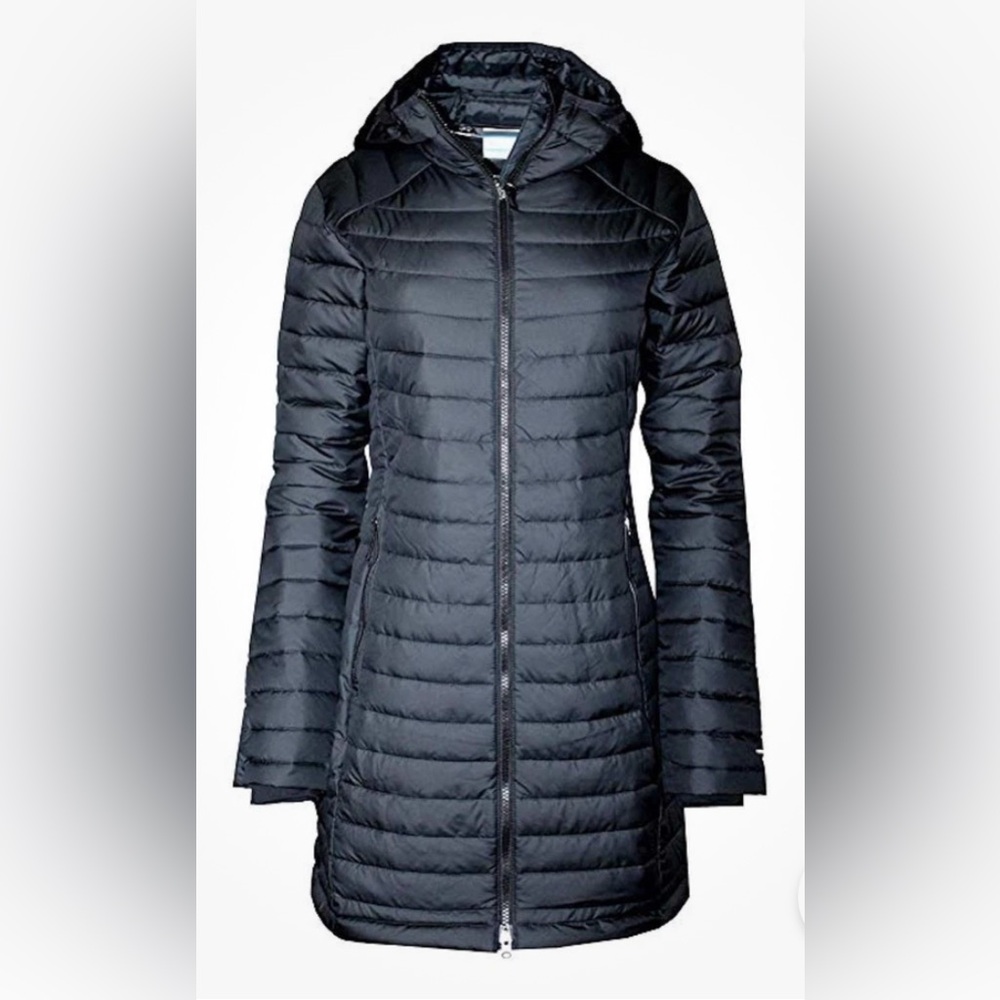 Columbia White Out Mid Omni-Heat Hooded Jacket